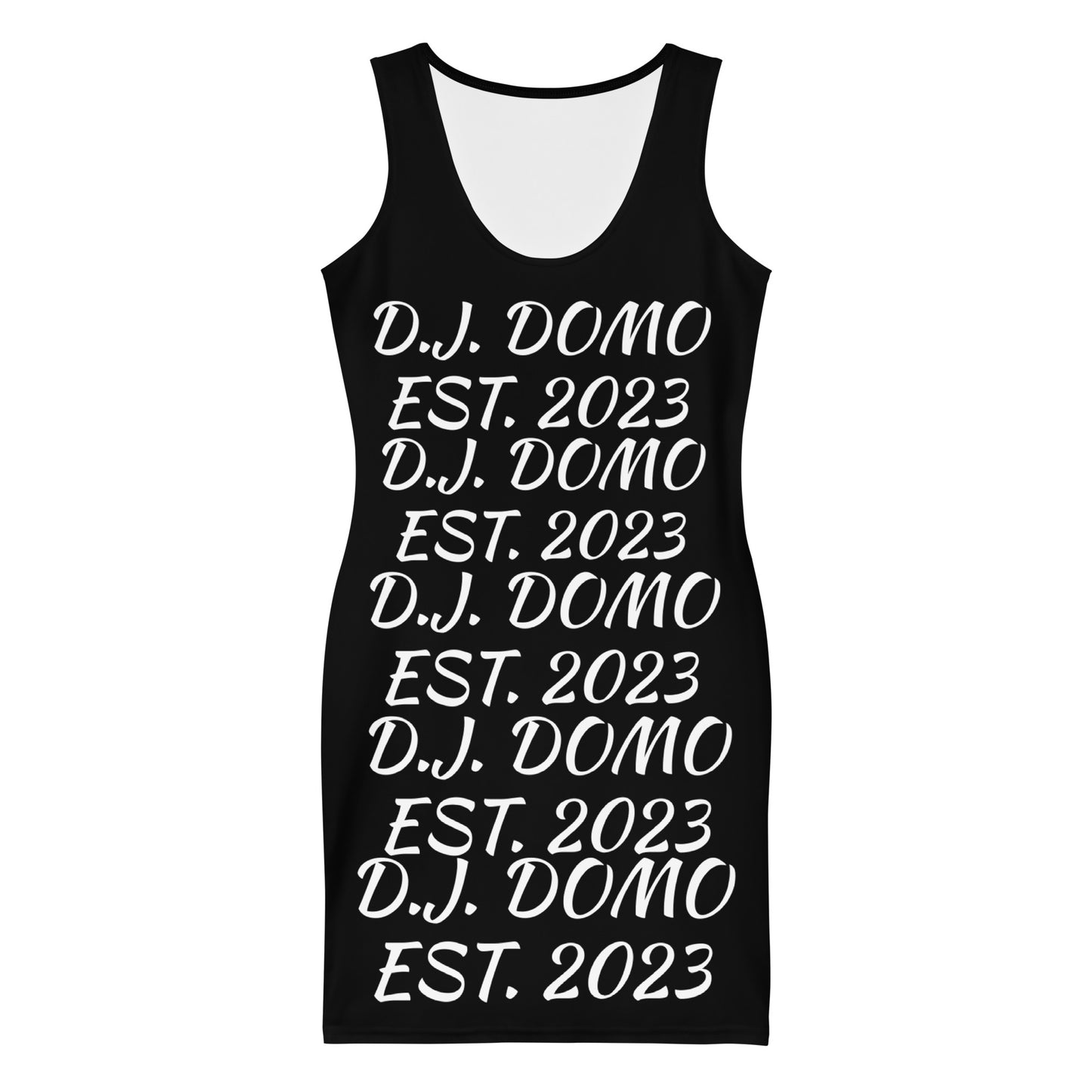 D.J. Domo "Repetitive" Bodycon Dress Black/White