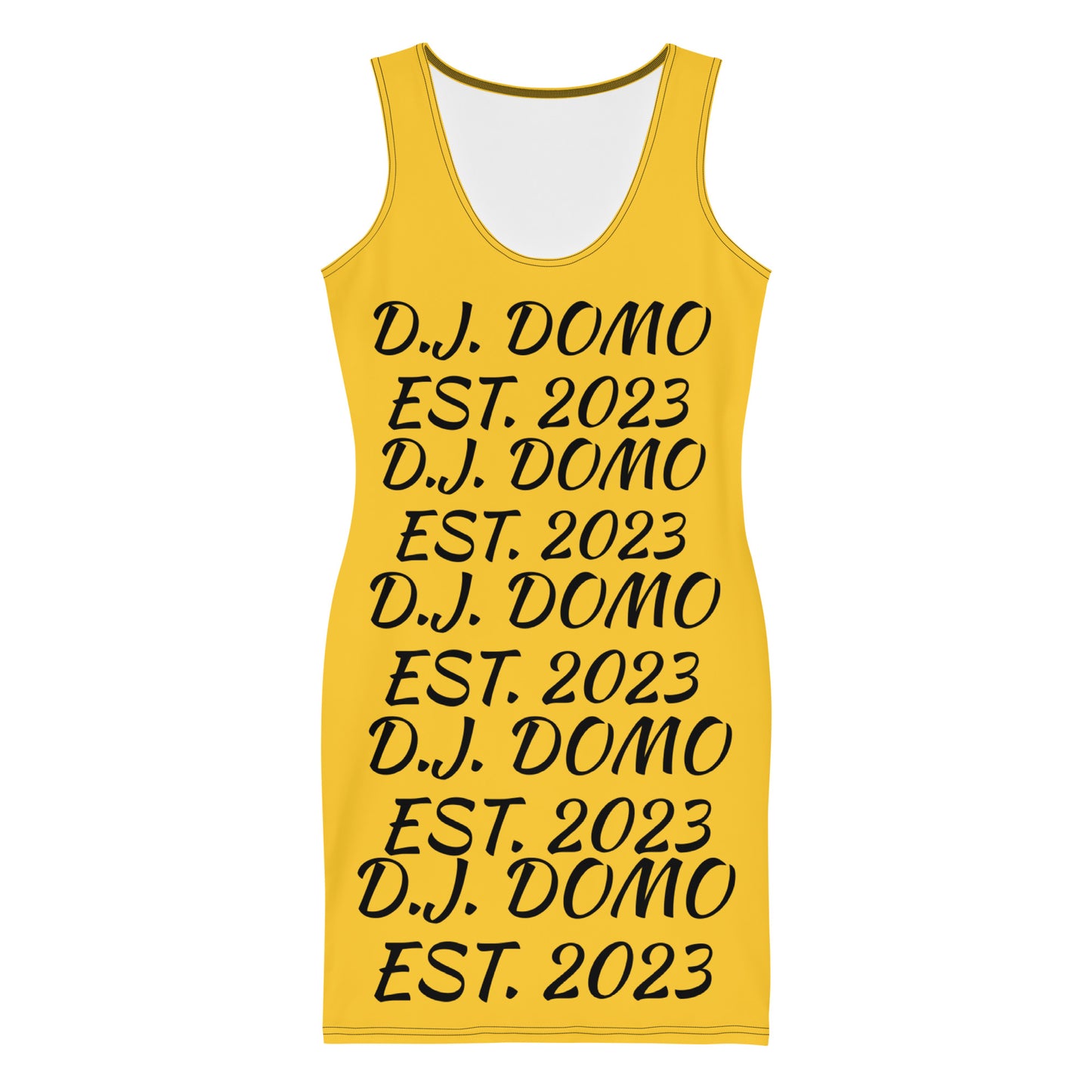 D.J. Domo "Repetitive" Bodycon Dress Gold/Black