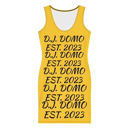 D.J. Domo "Repetitive" Bodycon Dress Gold/Black