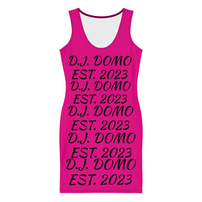 D.J. Domo "Repetitive" Bodycon Dress Pink/Black