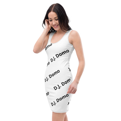 D.J. Domo "Classic" Bodycon Dress White/Black