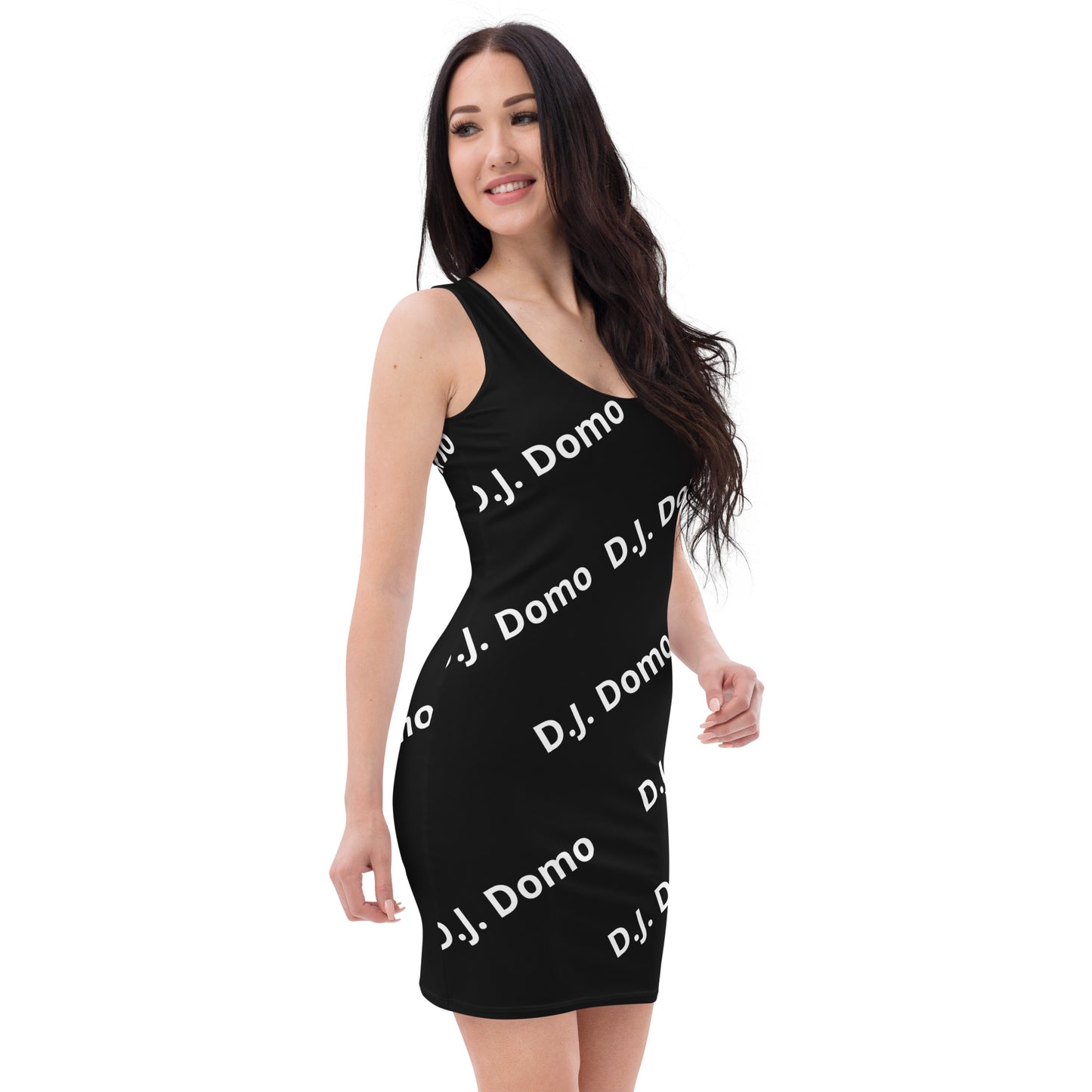 D.J. Domo "Classic" Bodycon Dress Black/White