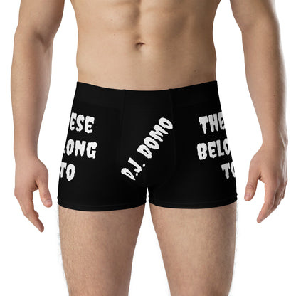 D.J. Domo "These Belong To" Boxer Briefs Black/White