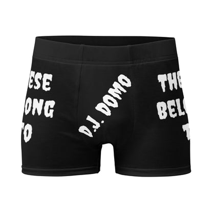 D.J. Domo "These Belong To" Boxer Briefs Black/White