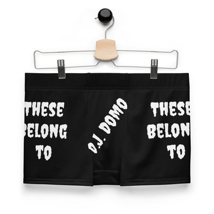 D.J. Domo "These Belong To" Boxer Briefs Black/White