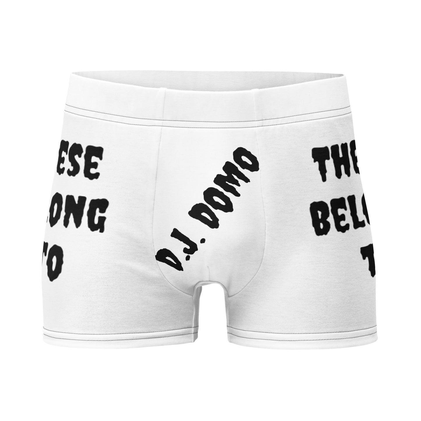 D.J. Domo "These Belong To" Boxer Briefs White/Black