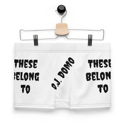 D.J. Domo "These Belong To" Boxer Briefs White/Black