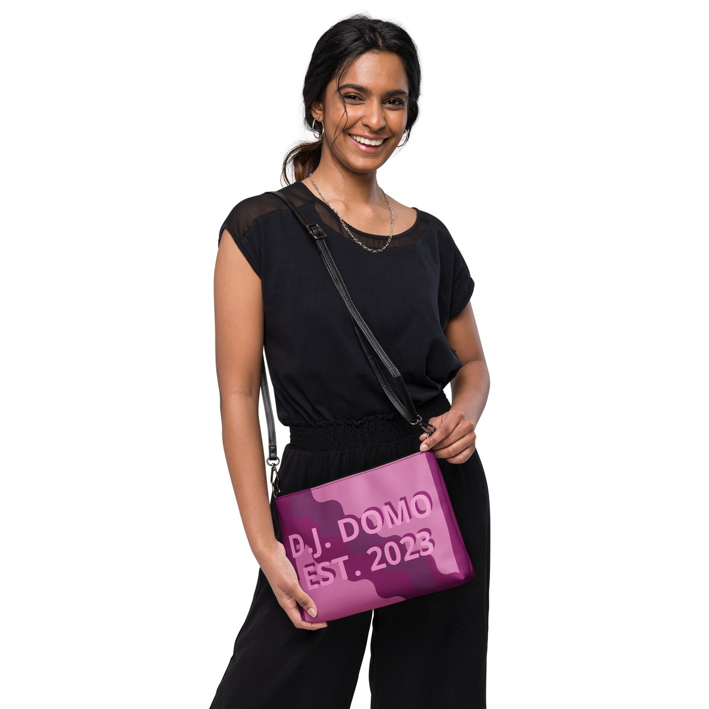 D.J. Domo "Fatigue Purple" Crossbody Bag Pink/Purple