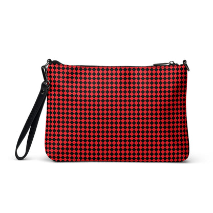 D.J. Domo "Checkered" Red/Black Crossbody Bag