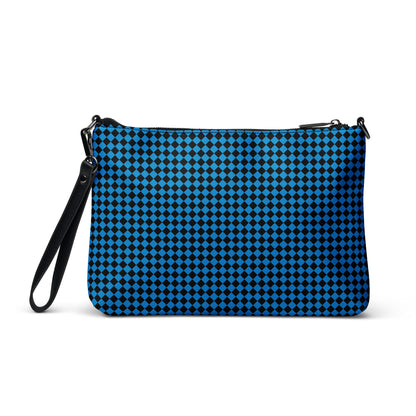 D.J. Domo "Checkered" Blue/Black Crossbody Bag