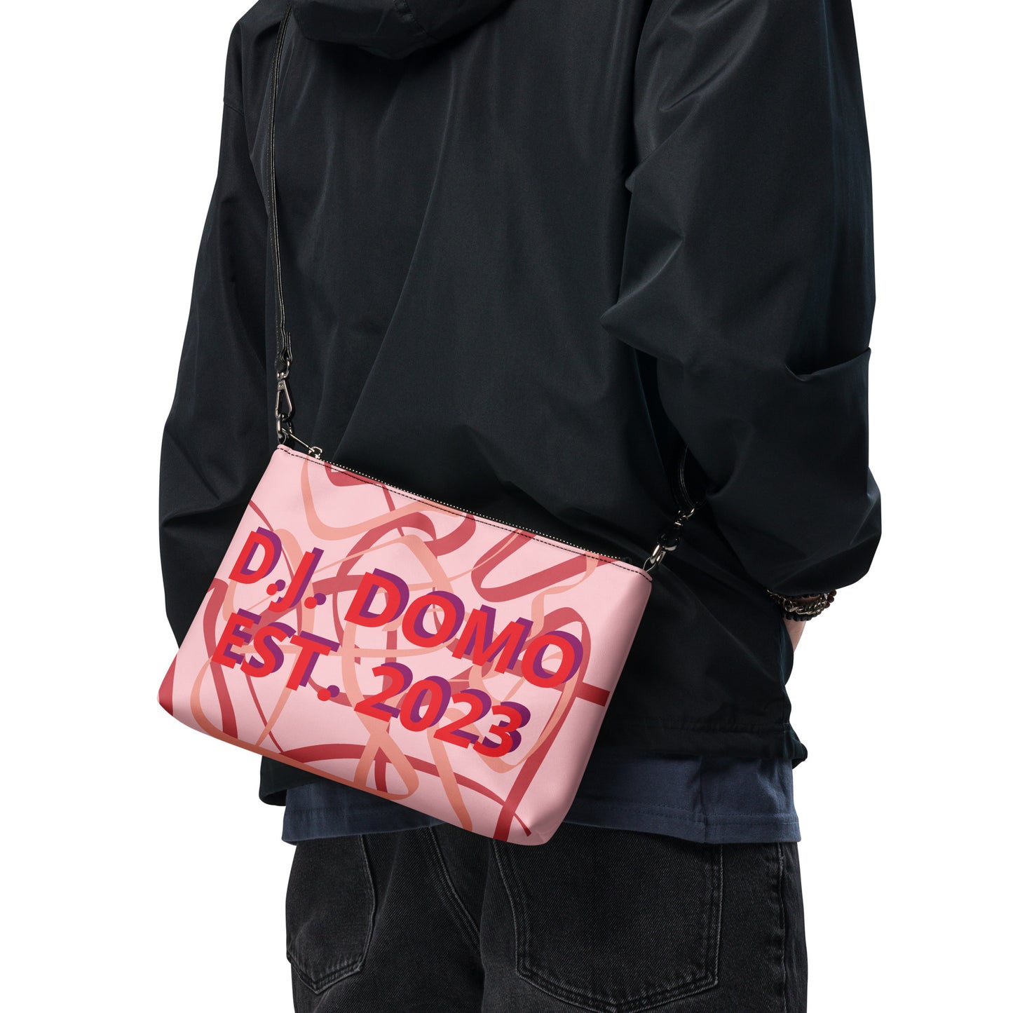 D.J. Domo Crossbody Bag Pink/Peach/Red