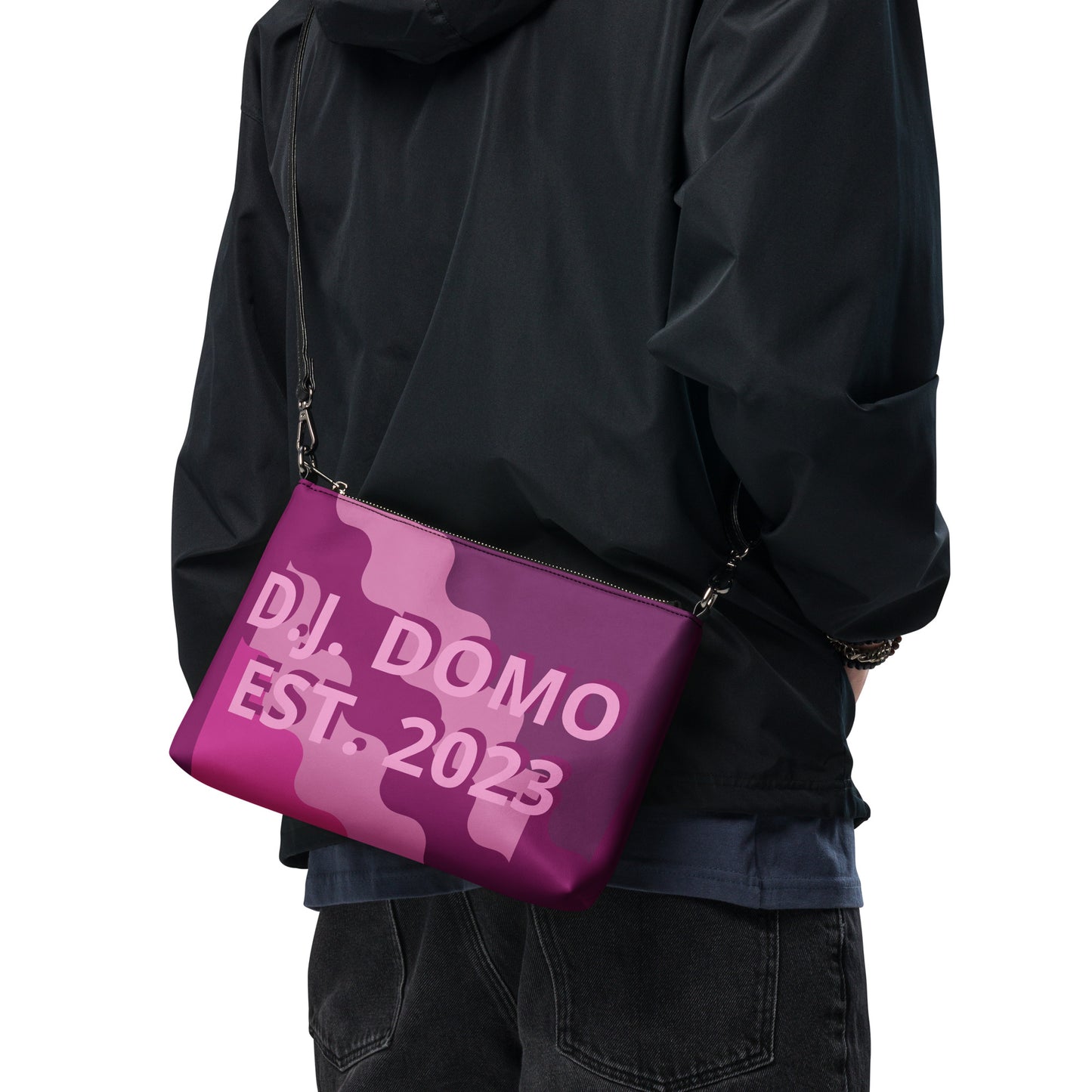 D.J. Domo "Fatigue Purple" Crossbody Bag Pink/Purple