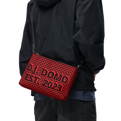 D.J. Domo "Checkered" Red/Black Crossbody Bag