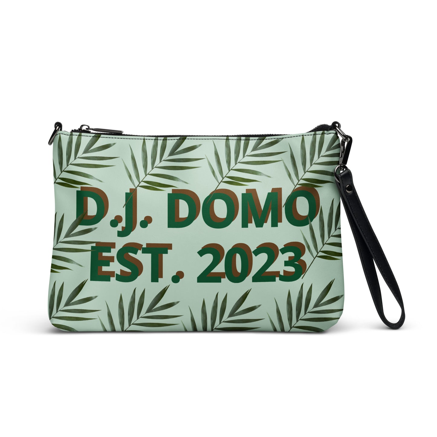 D.J. Domo "Green Plants" Crossbody Bag