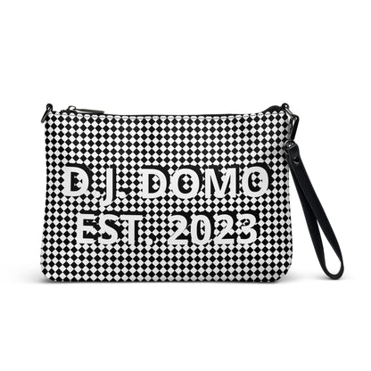 D.J. Domo "Checkered" White/Black Crossbody Bag