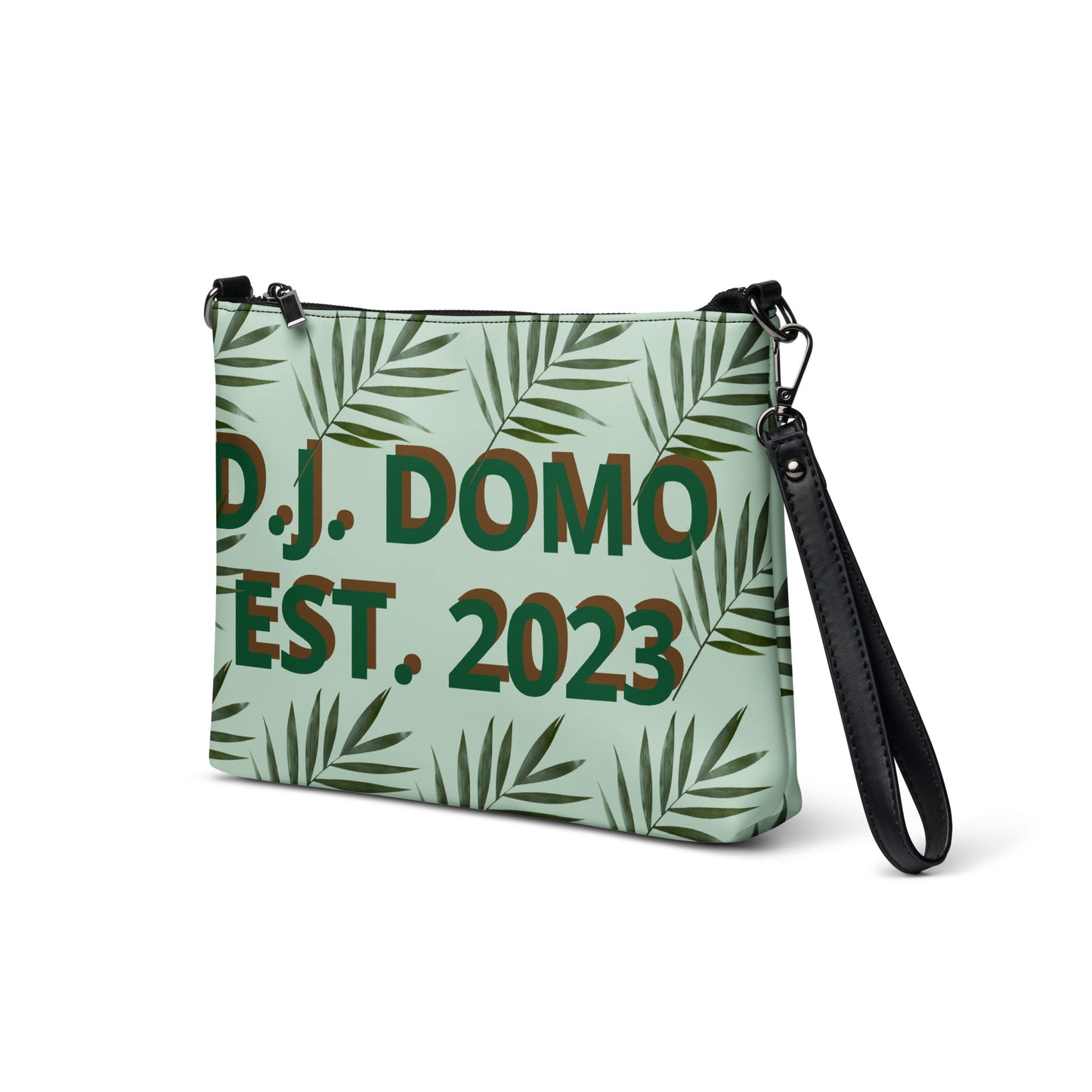 D.J. Domo "Green Plants" Crossbody Bag