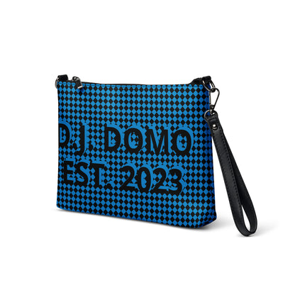 D.J. Domo "Checkered" Blue/Black Crossbody Bag