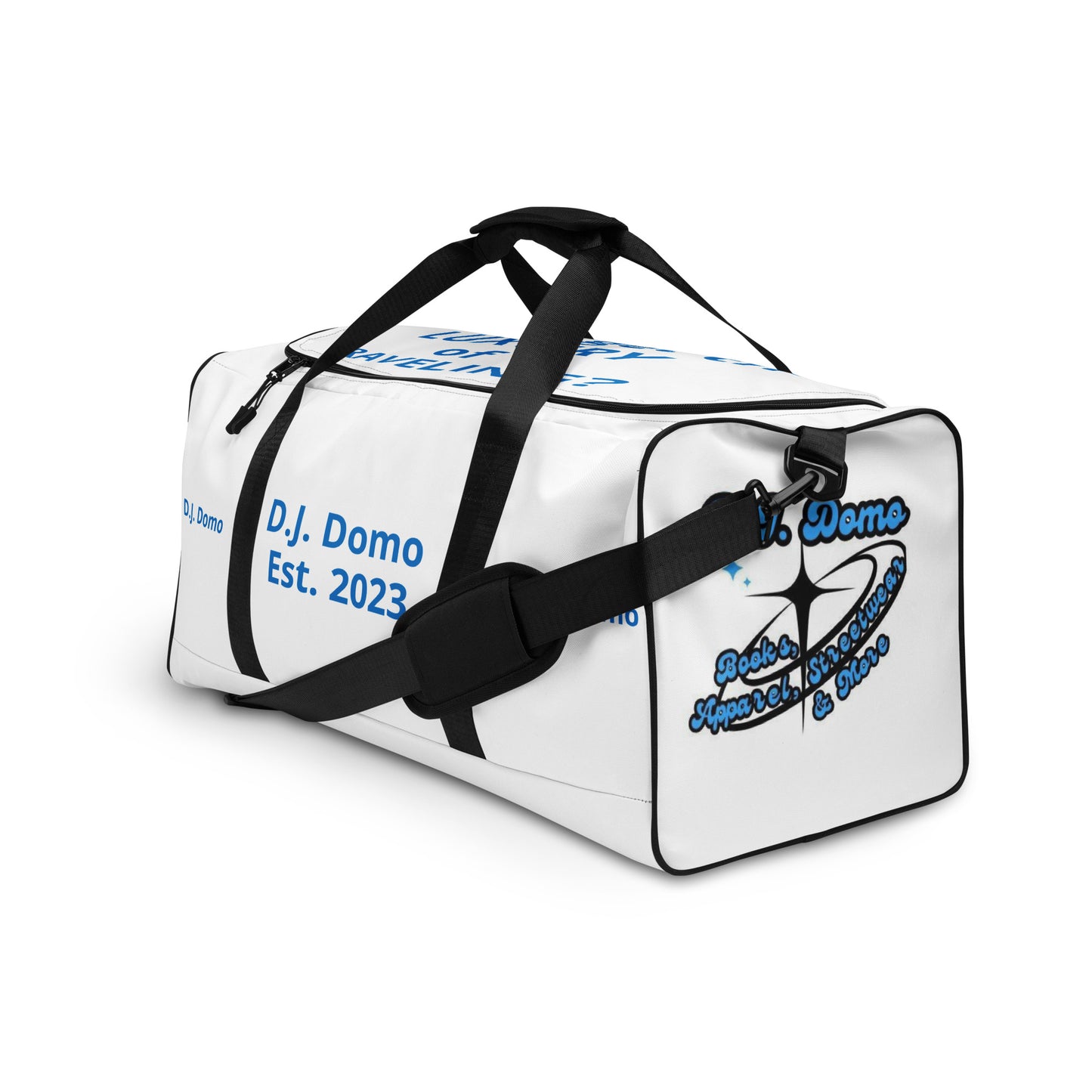 D.J. Domo DQOI Pt 1 "Travel" Duffle Bag White/Blue