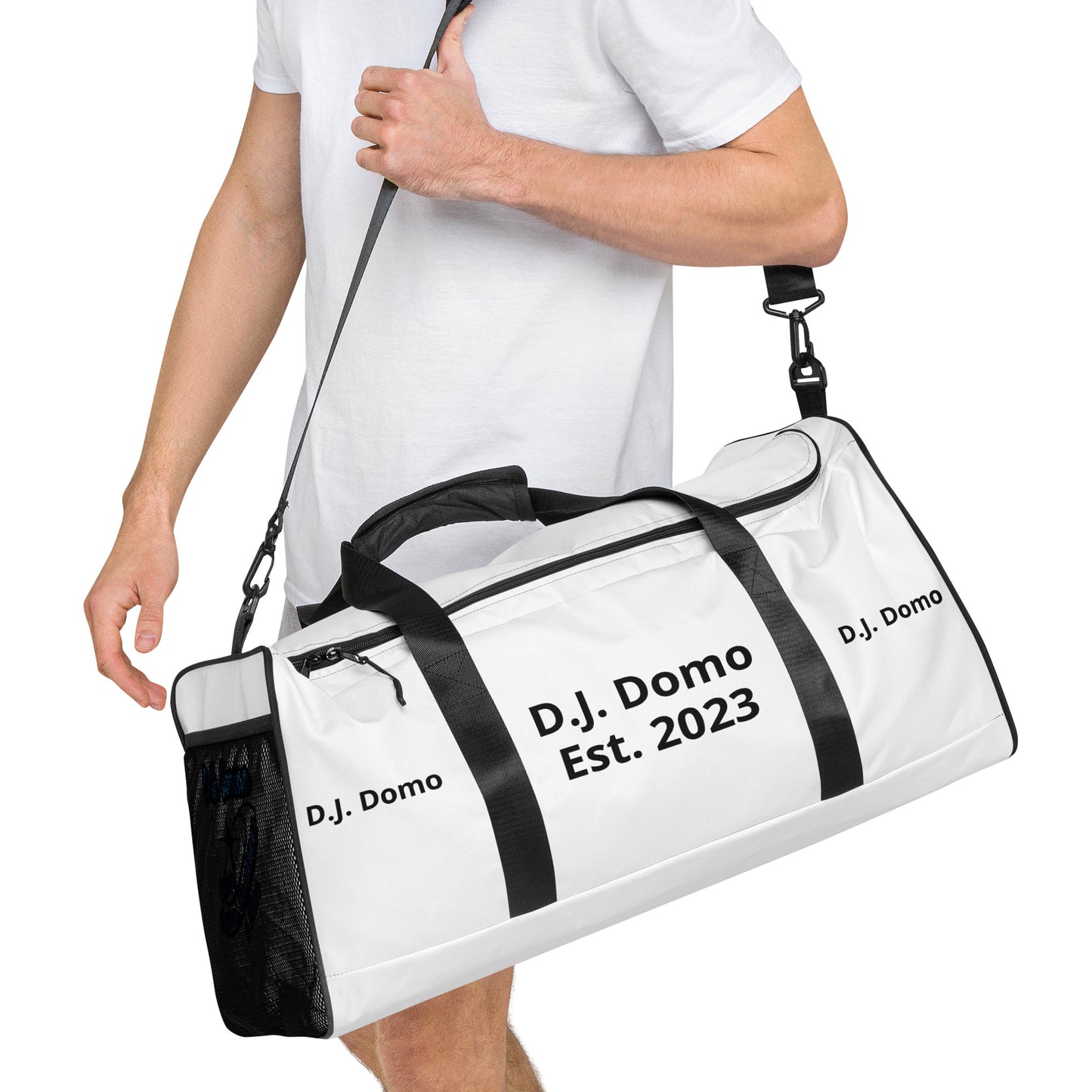 D.J. Domo Duffle Bag White/Black