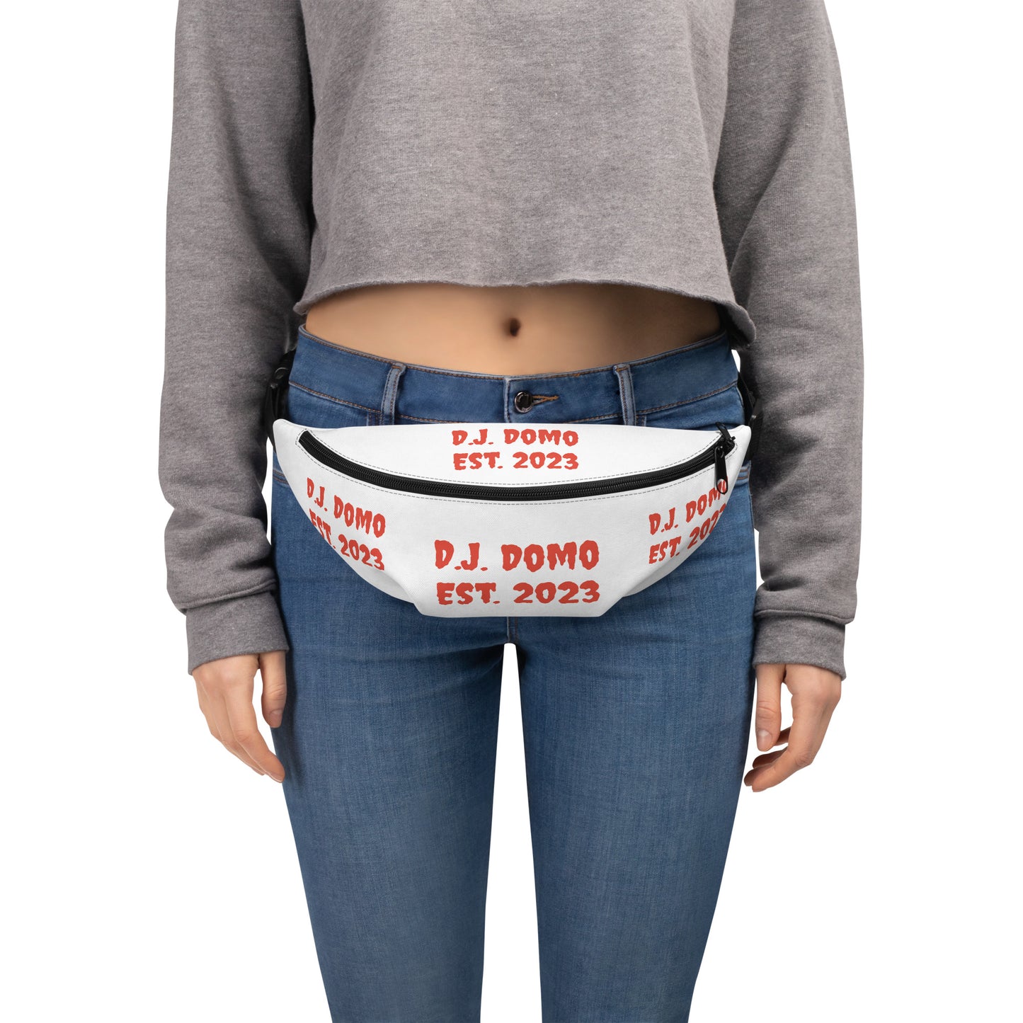 D.J. Domo "Est" Fanny Pack White/Red