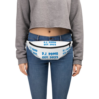 D.J. Domo "Est" Fanny Pack White/Light Blue