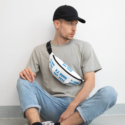 D.J. Domo "Est" Fanny Pack White/Light Blue