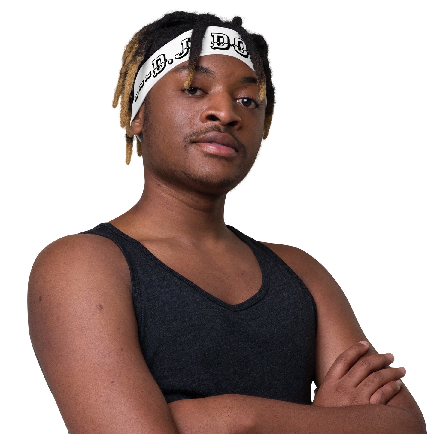 D.J. Domo Headband White/Black