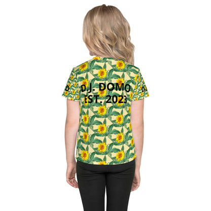 D.J. Domo "Sunflower" Kids Crew Neck T-shirts