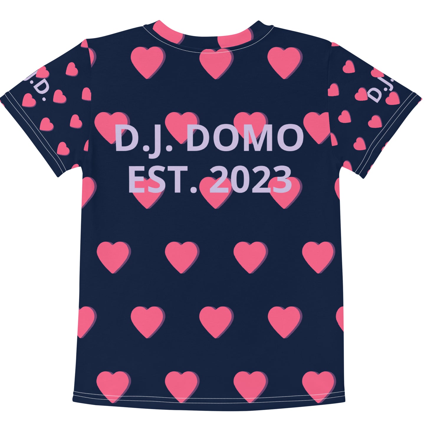 D.J. Domo "Hearts" Kids Crew Neck T-shirts