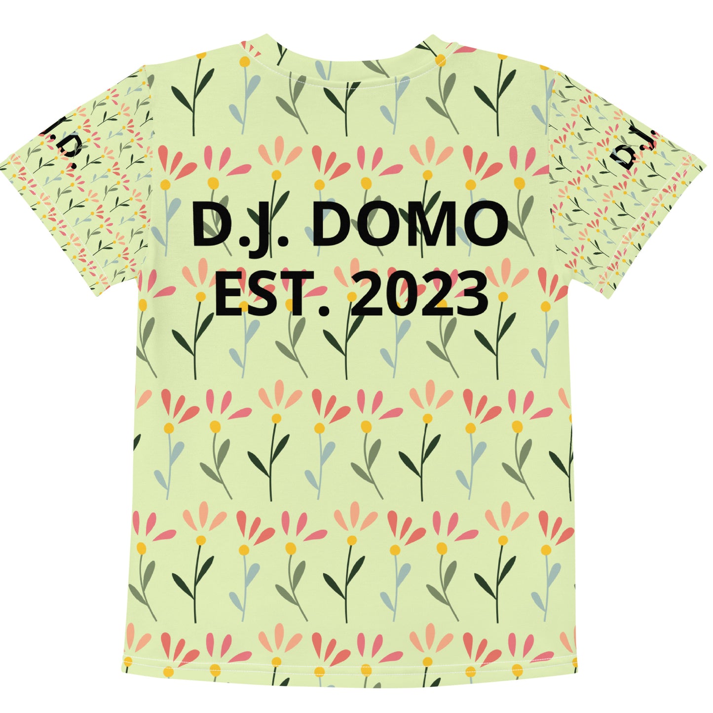 D.J. Domo "Flowers" Kids Crew Neck T-shirts