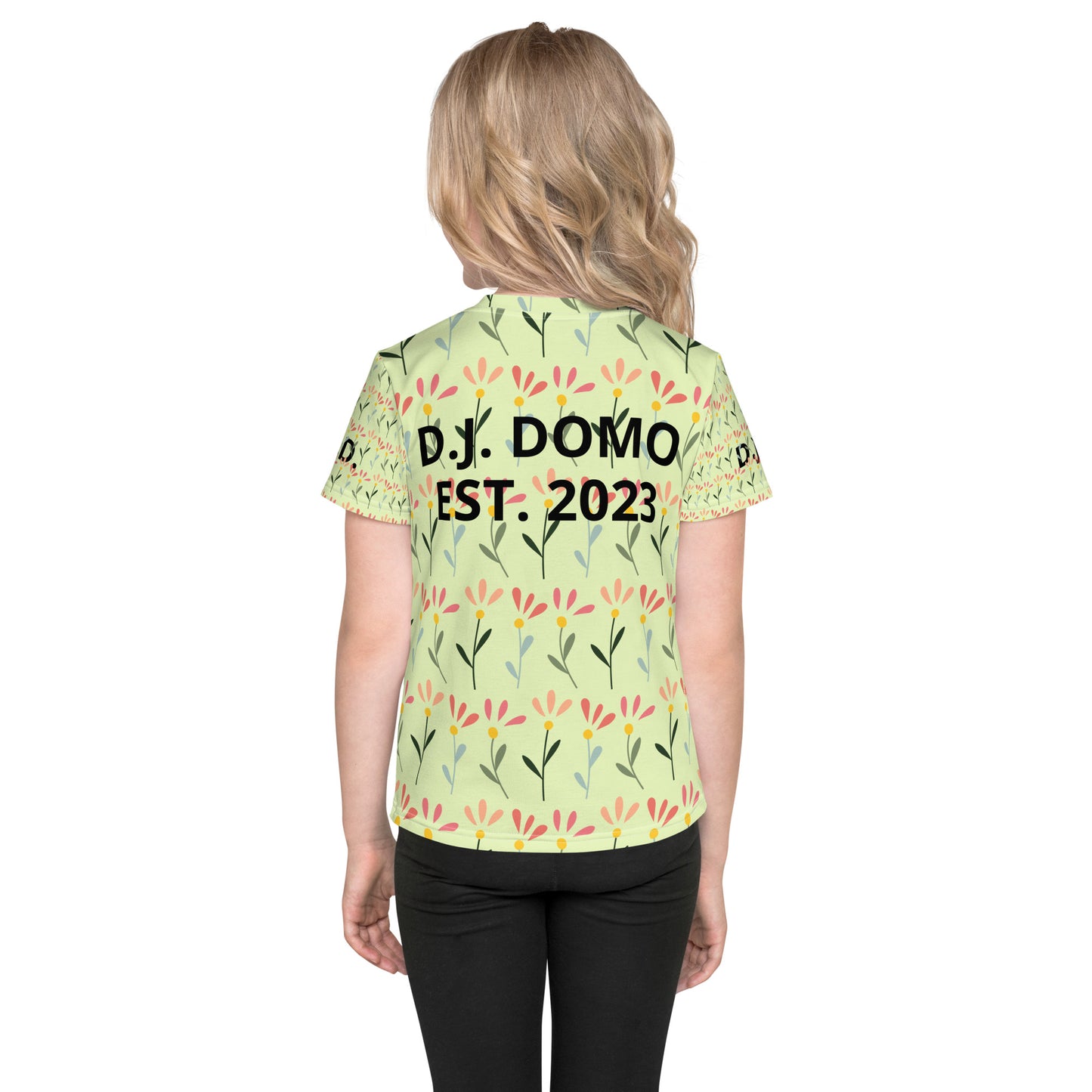 D.J. Domo "Flowers" Kids Crew Neck T-shirts