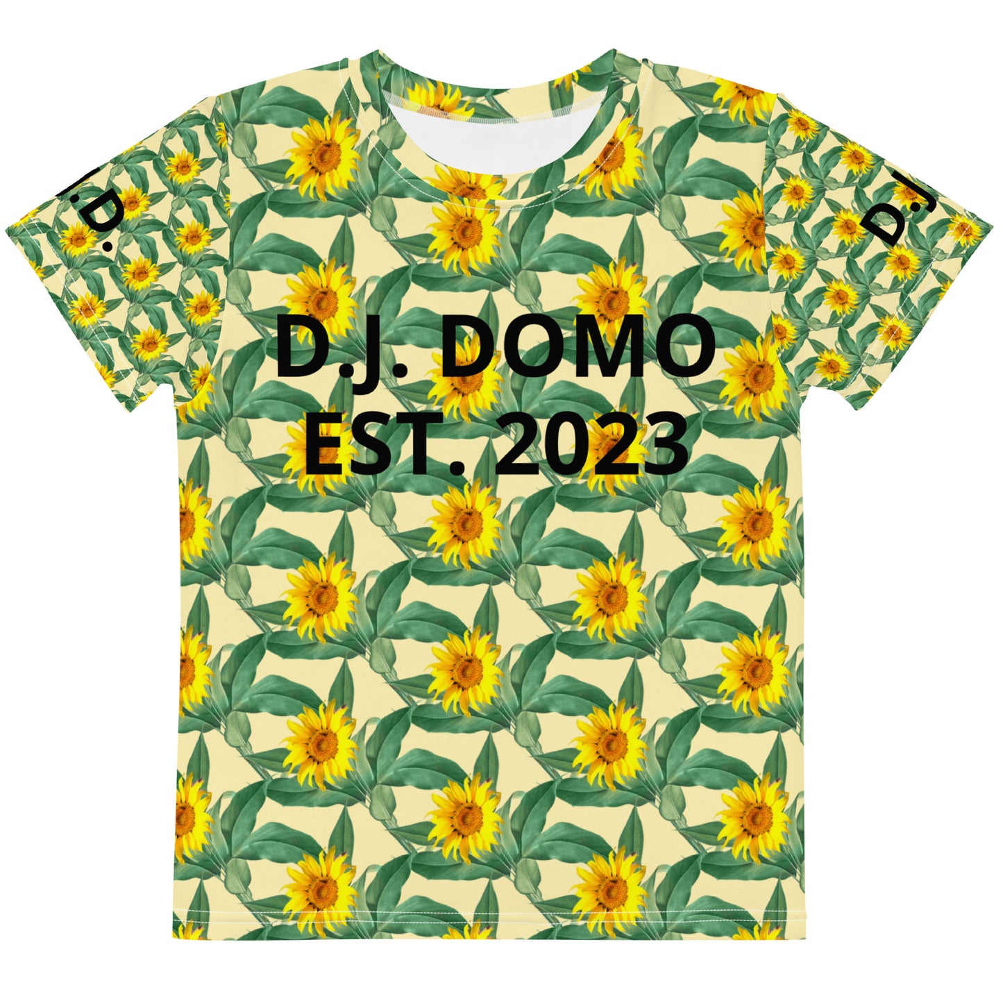 D.J. Domo "Sunflower" Kids Crew Neck T-shirts