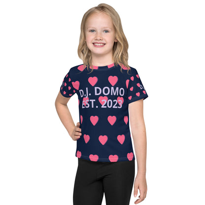 D.J. Domo "Hearts" Kids Crew Neck T-shirts