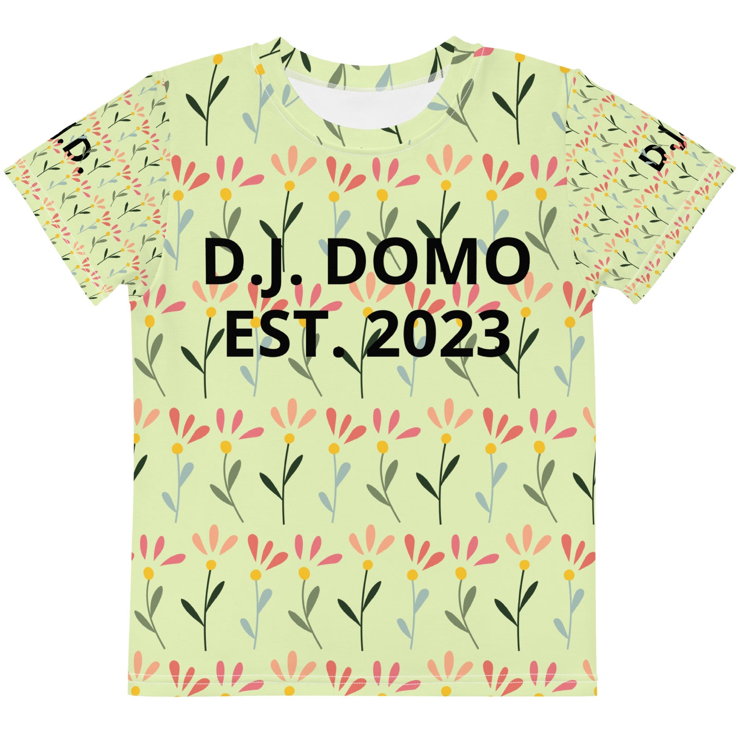 D.J. Domo "Flowers" Kids Crew Neck T-shirts