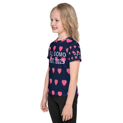 D.J. Domo "Hearts" Kids Crew Neck T-shirts