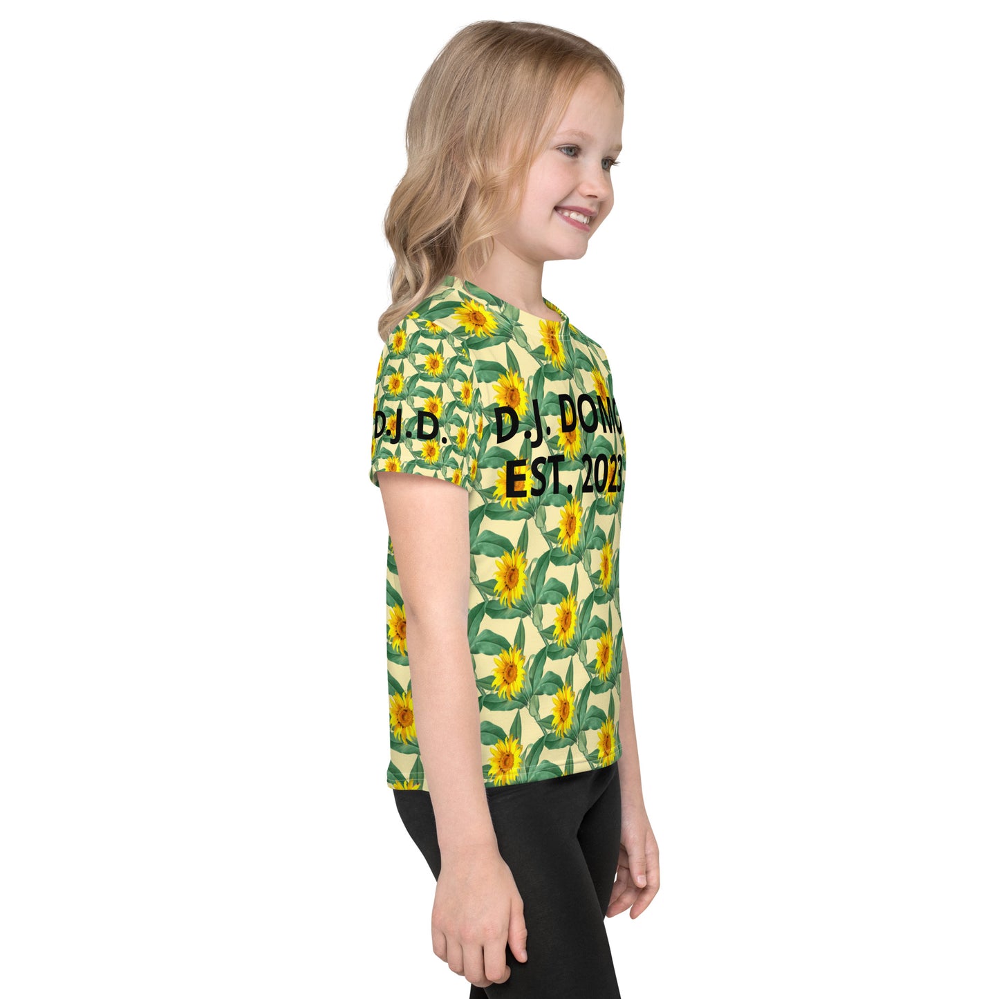 D.J. Domo "Sunflower" Kids Crew Neck T-shirts