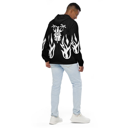 D.J. Domo "Biker" Men’s Windbreaker Jacket Black/White