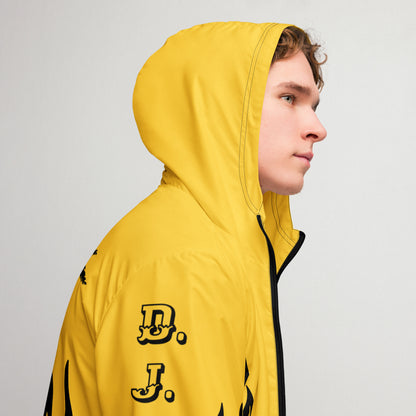 D.J. Domo "Biker" Men’s Windbreaker Jacket Gold/Black