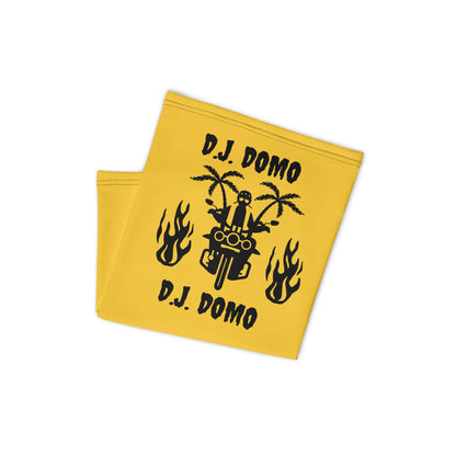 D.J. Domo "Biker 1" Unisex All Purpose Gaiter Gold/Black