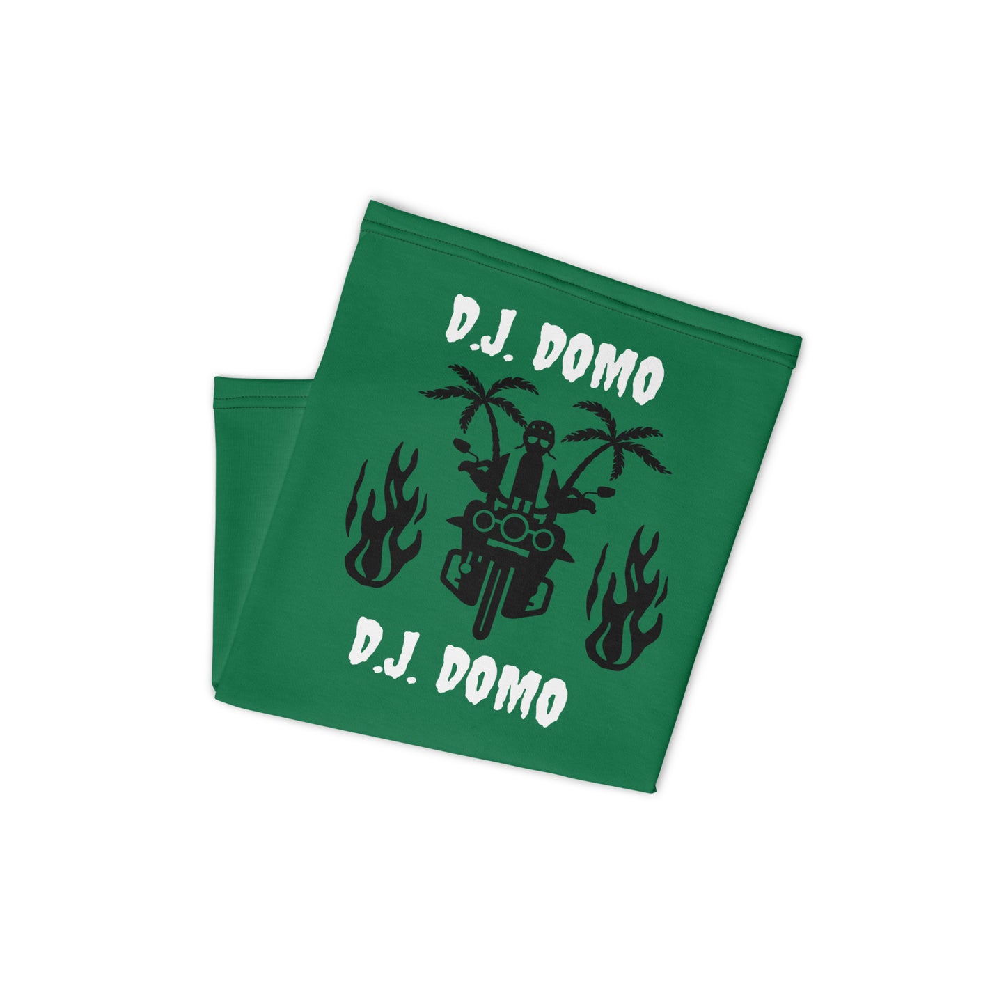 D.J. Domo "Biker 1" Unisex All Purpose Gaiter Green/Black/White