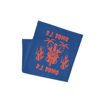 D.J. Domo "Biker 1" Unisex All Purpose Gaiter Blue/Red