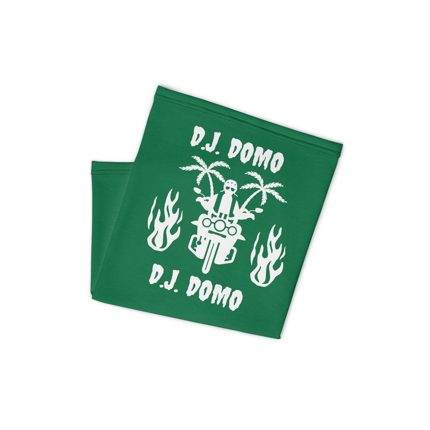 D.J. Domo "Biker 1" Unisex All Purpose Gaiter Green/White