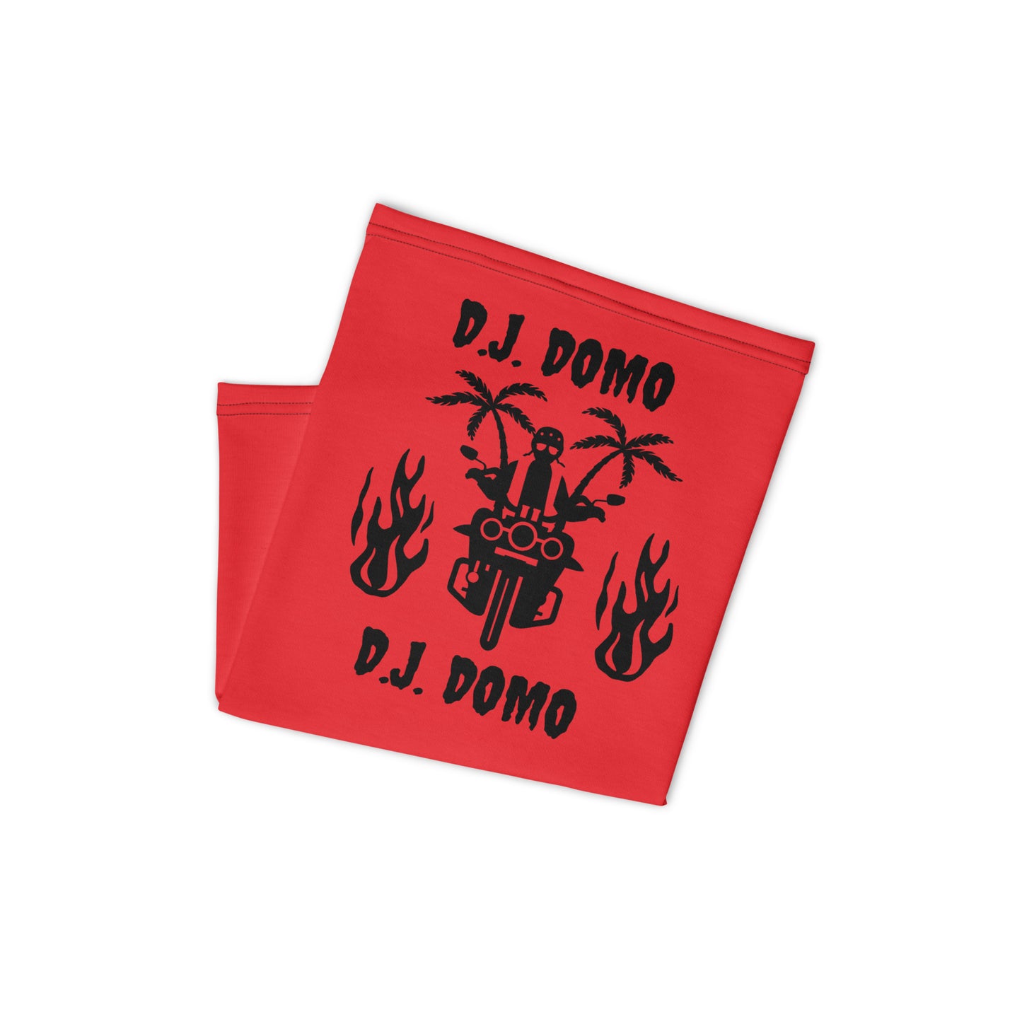 D.J. Domo "Biker 1" Unisex All Purpose Gaiter Red/Black