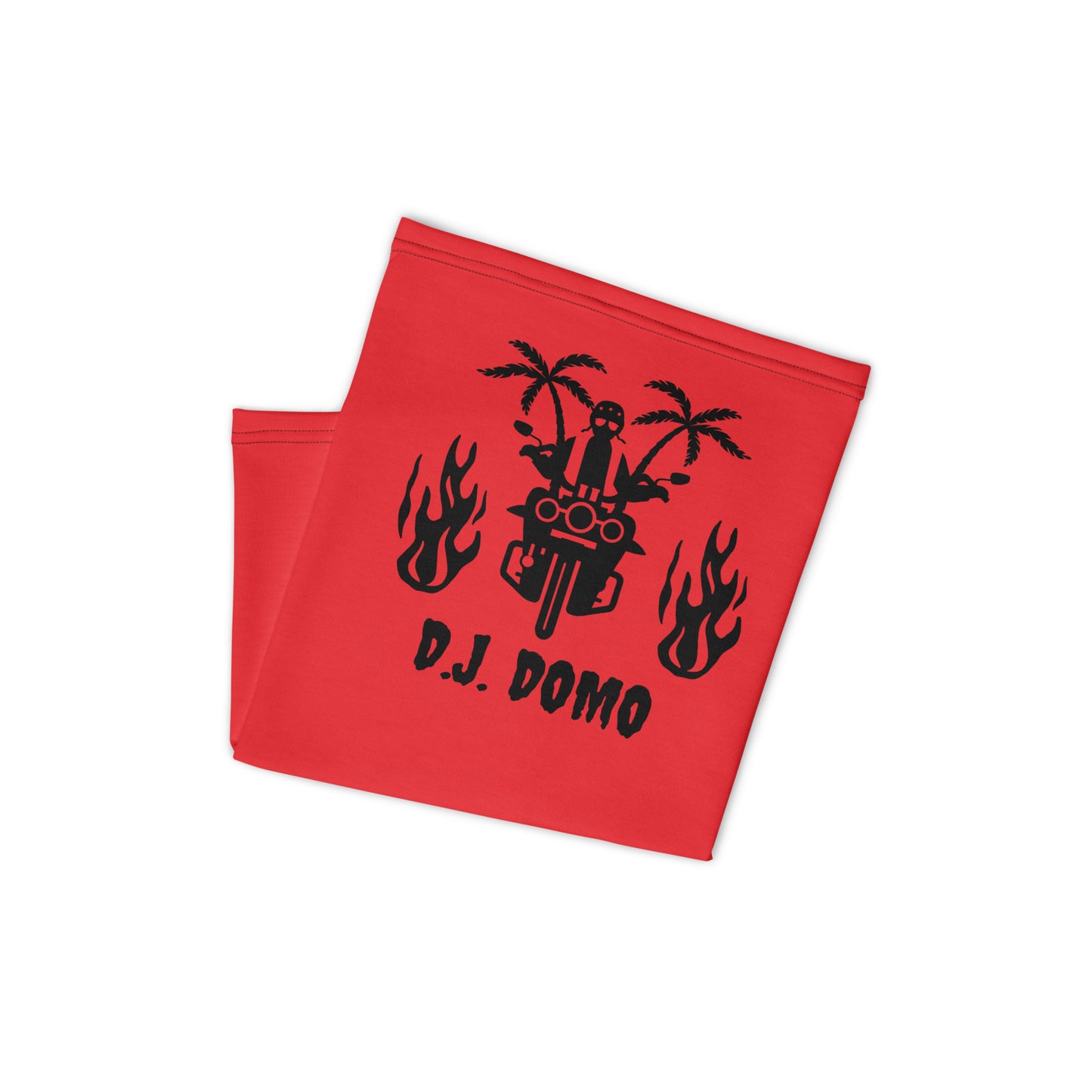 D.J. Domo "Biker 2" Unisex All Purpose Gaiter Red/Black