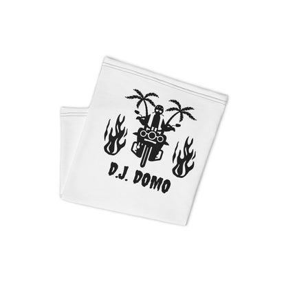 D.J. Domo "Biker 2" Unisex All Purpose Gaiter White/Black