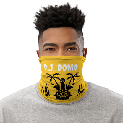 D.J. Domo "Biker 1" Unisex All Purpose Gaiter Gold/Black/White