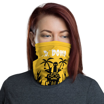 D.J. Domo "Biker 1" Unisex All Purpose Gaiter Gold/Black/White