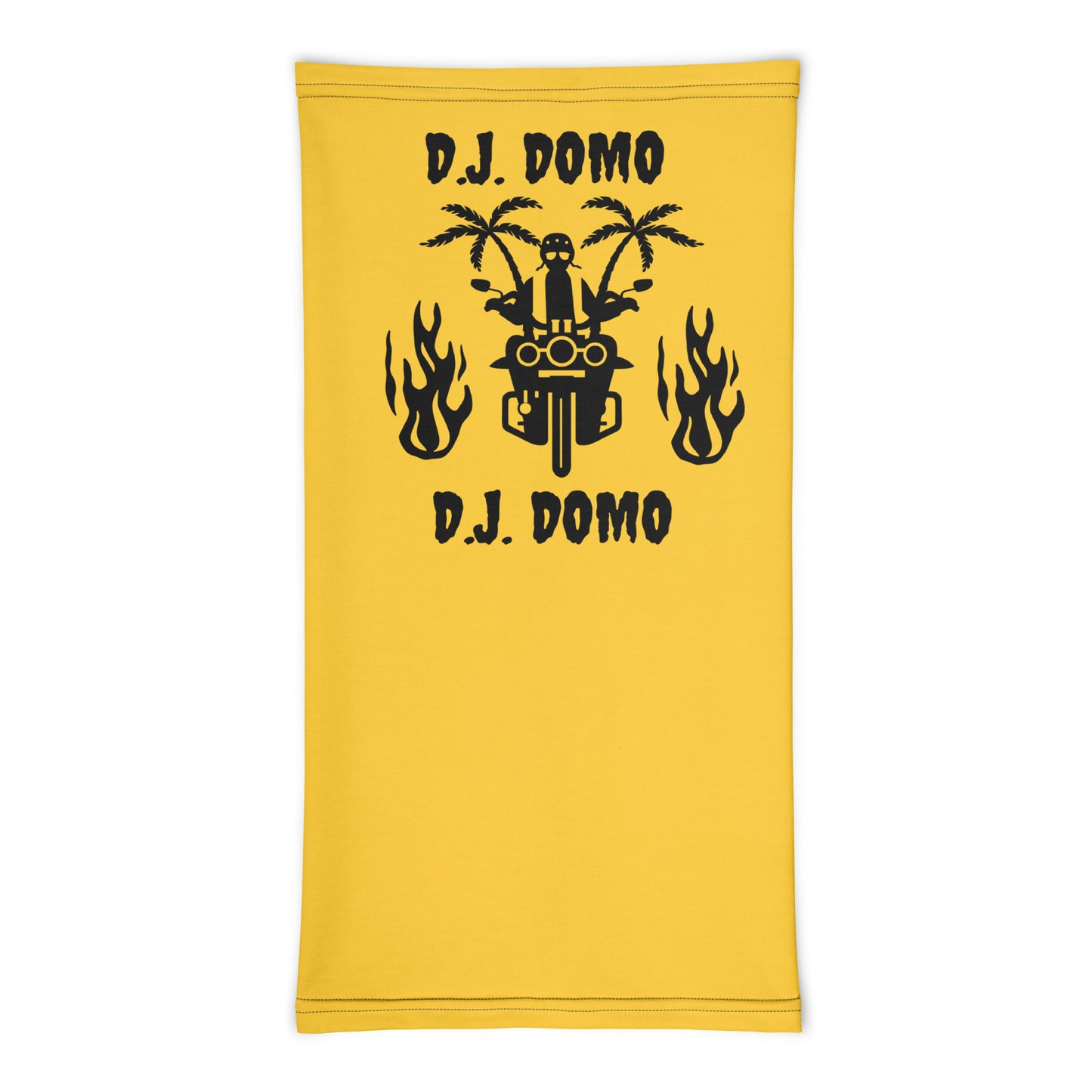 D.J. Domo "Biker 1" Unisex All Purpose Gaiter Gold/Black