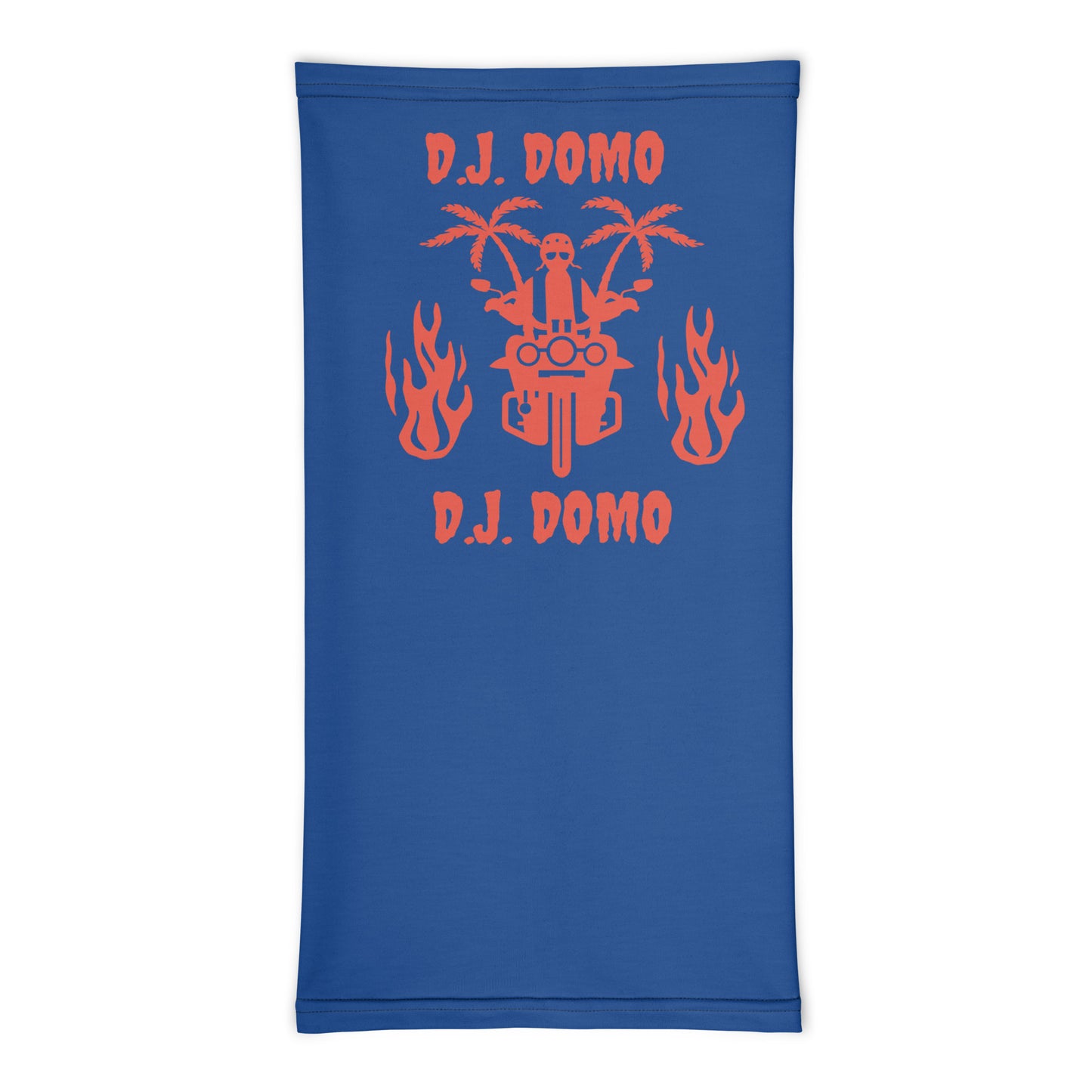 D.J. Domo "Biker 1" Unisex All Purpose Gaiter Blue/Red