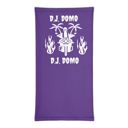 D.J. Domo "Biker 1" Unisex All Purpose Gaiter Purple/White